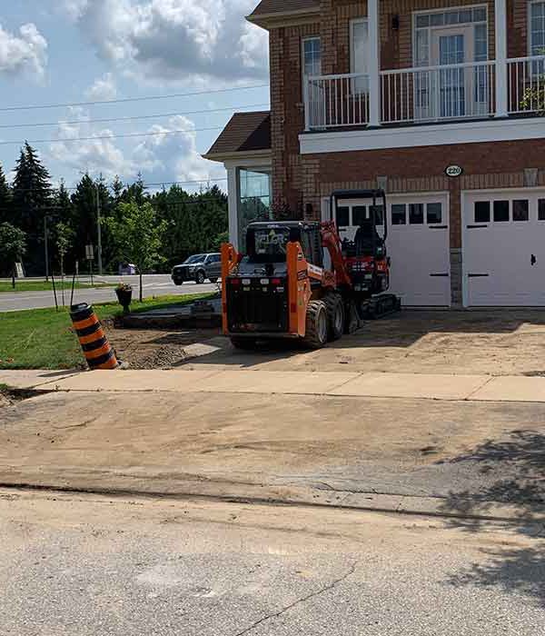 Concrete Driveway before
