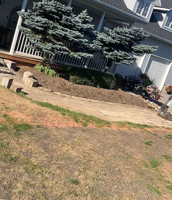 Concrete Walkway before