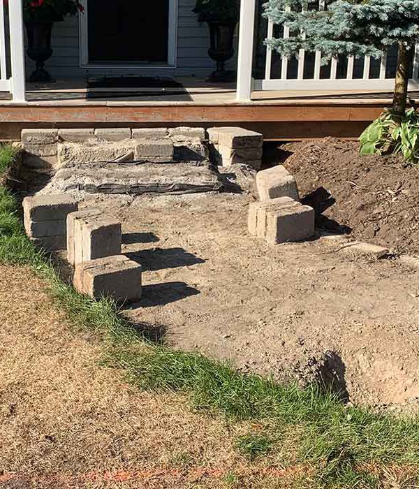 Concrete Walkway before