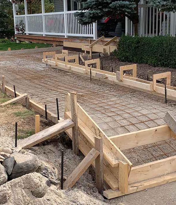 Concrete Walkway before